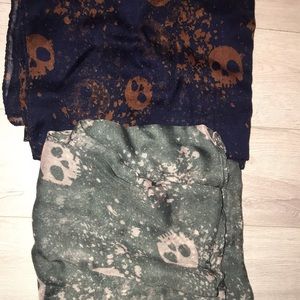 Skull scarves - $20 for both
